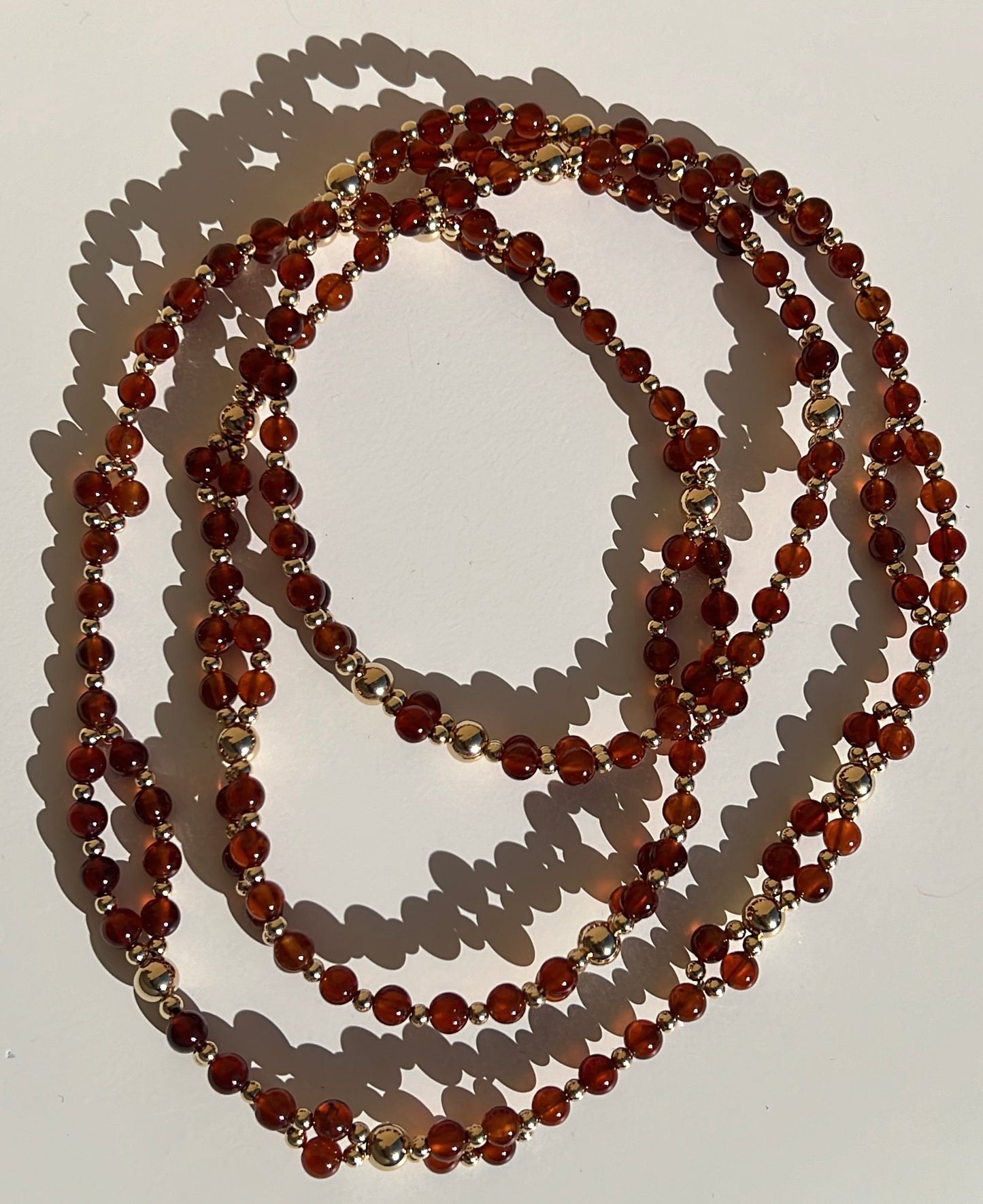 Tantric Necklace Traverse Talisman - Hessonite