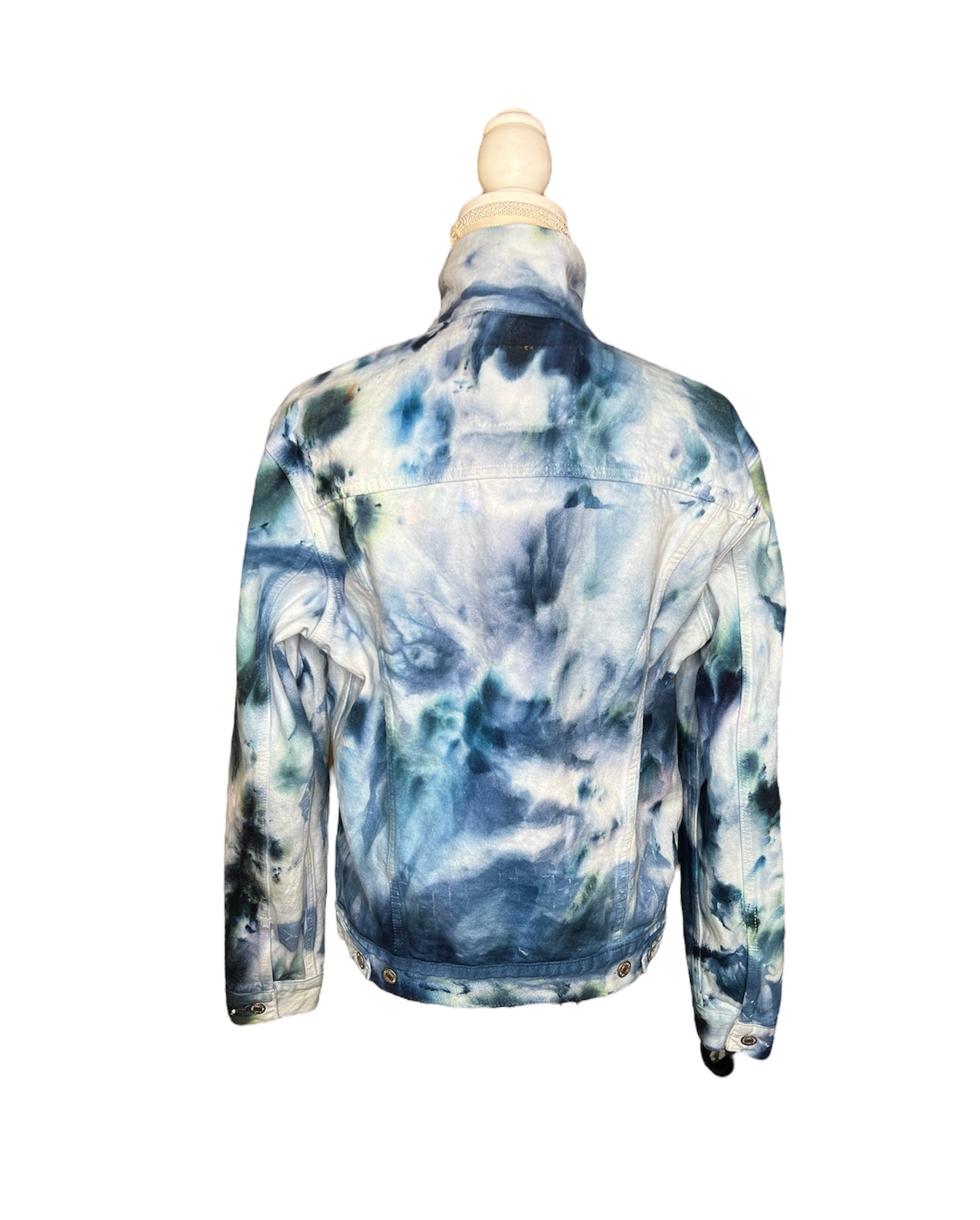 Teal Blue Altared Denim