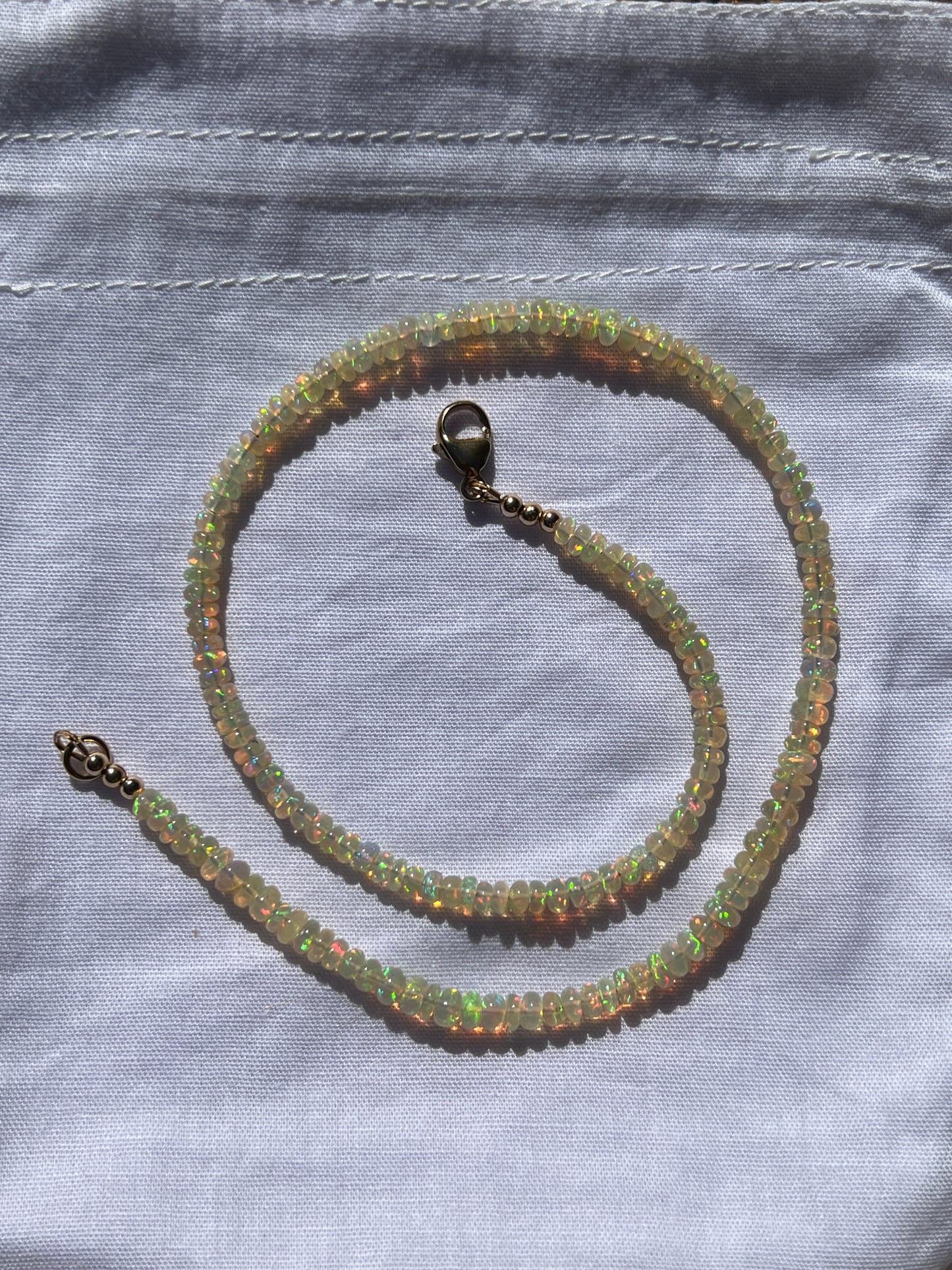 Fire Opal Power Strand