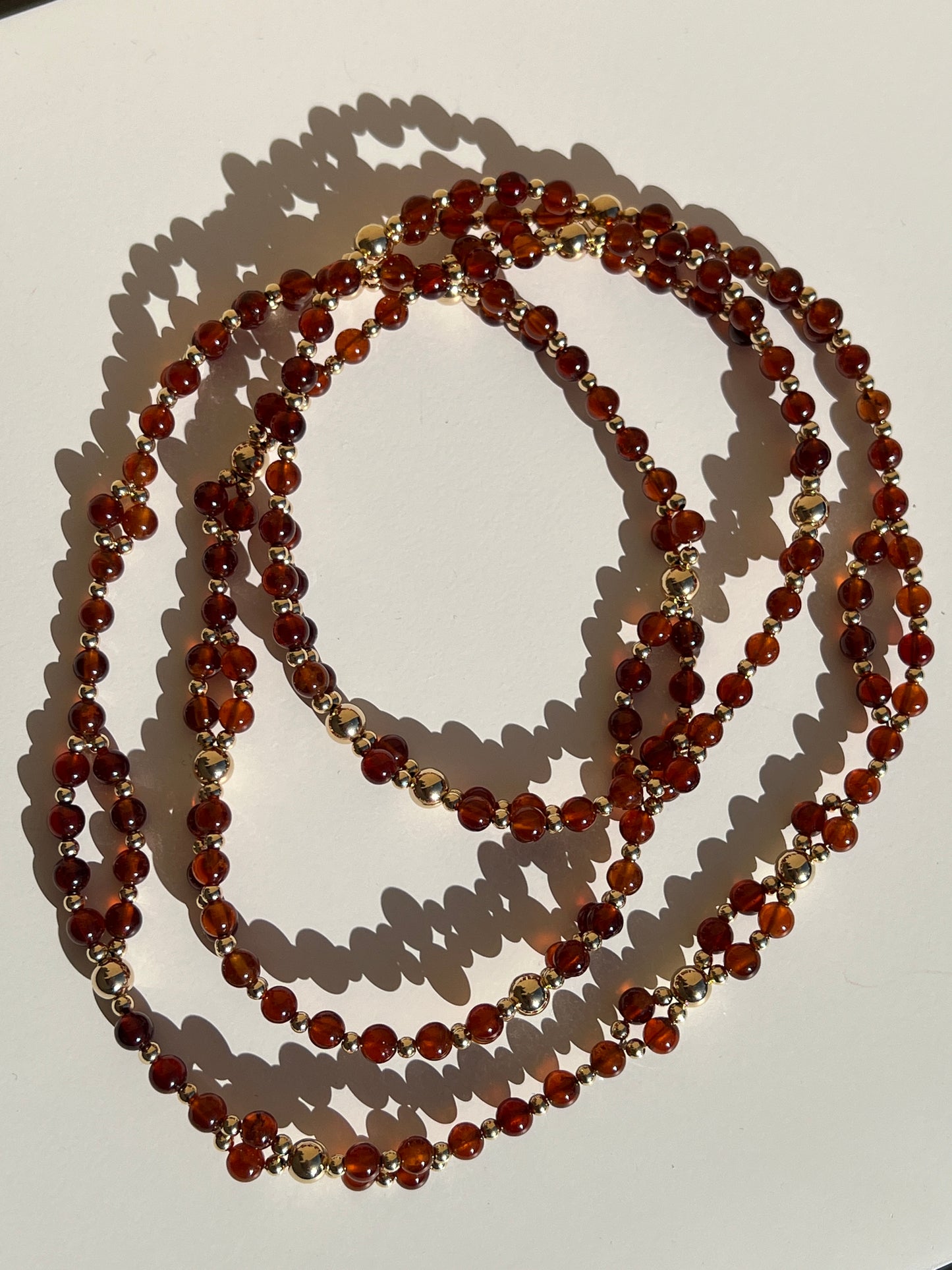 Tantric Necklace Traverse Talisman - Hessonite