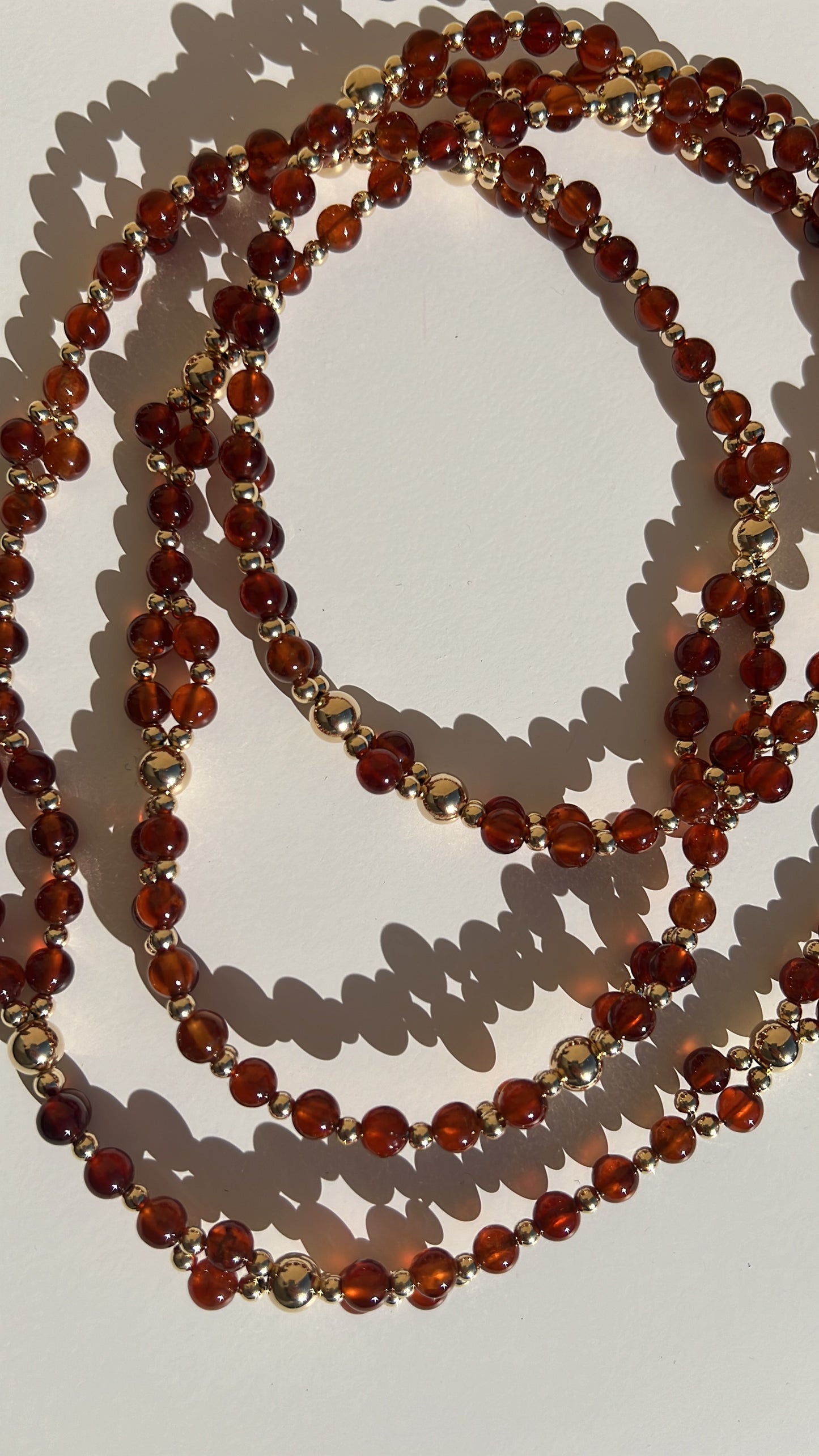 Tantric Necklace Traverse Talisman - Hessonite