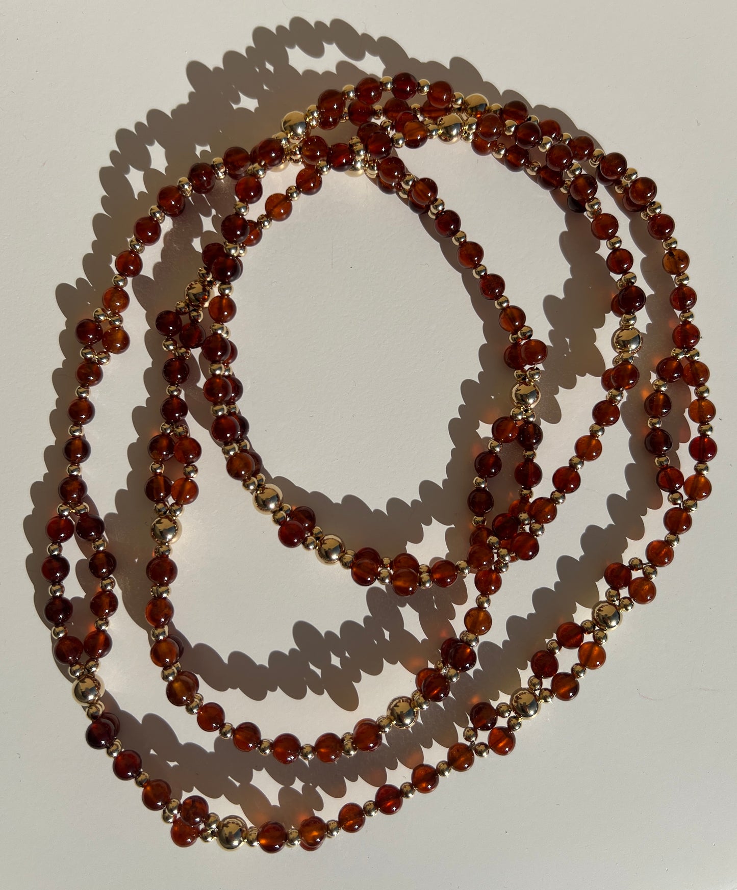 Tantric Necklace Traverse Talisman - Hessonite