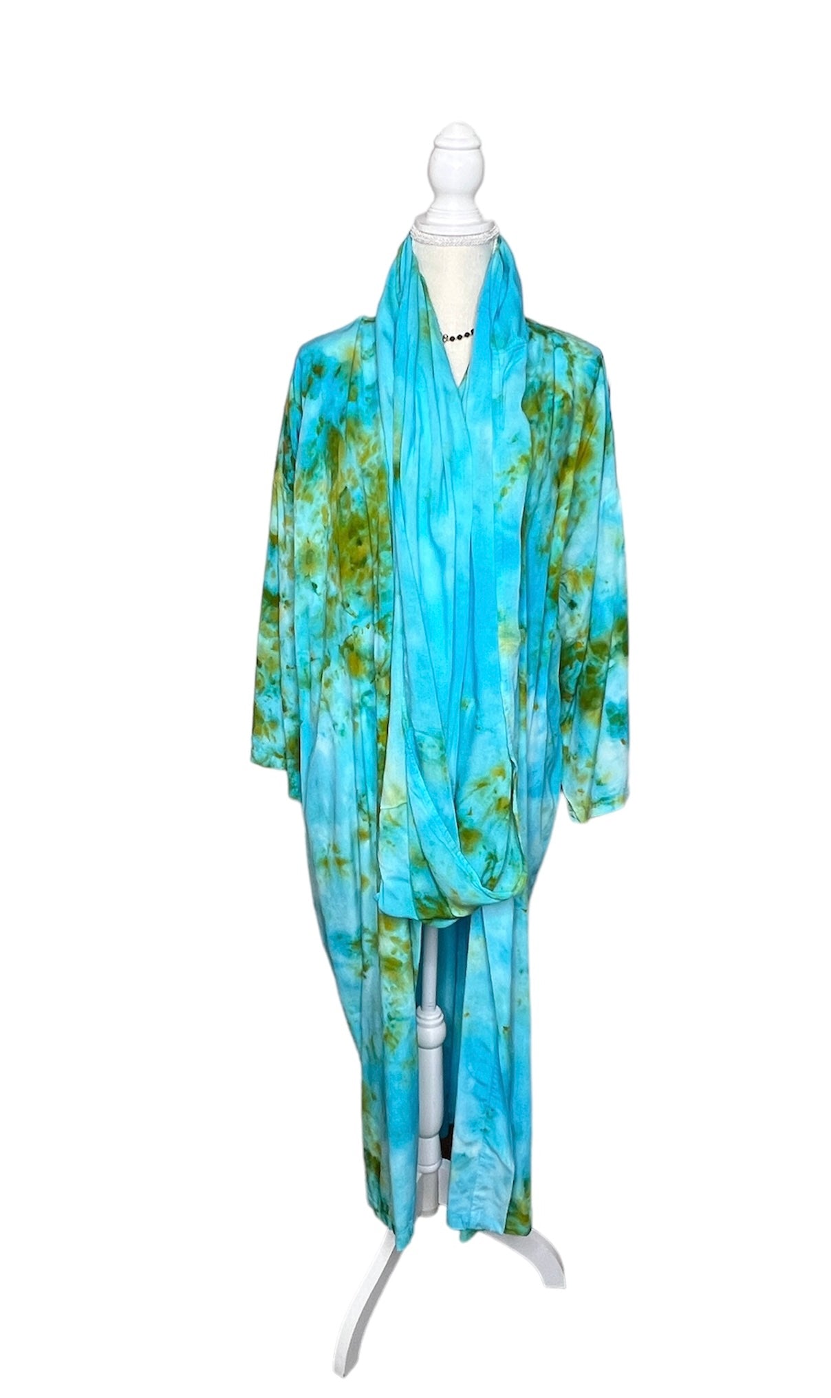 Green Gold Turquoise Temple Coat Set