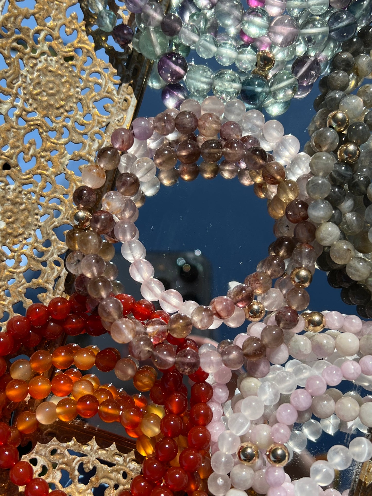 Align & Connect, Manifest Power Stack, Rose Quartz and Auralite.