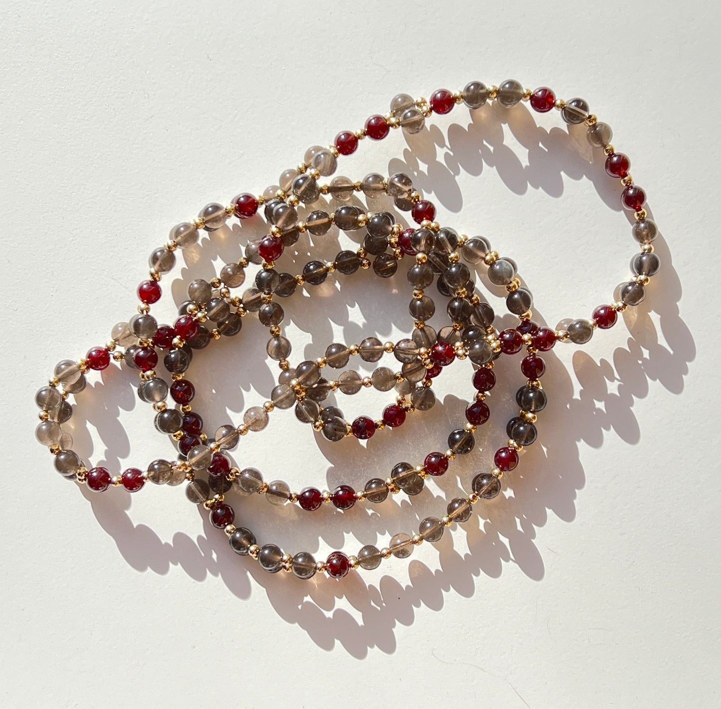 Tantric Necklace Enchant - Tektite and Garnet